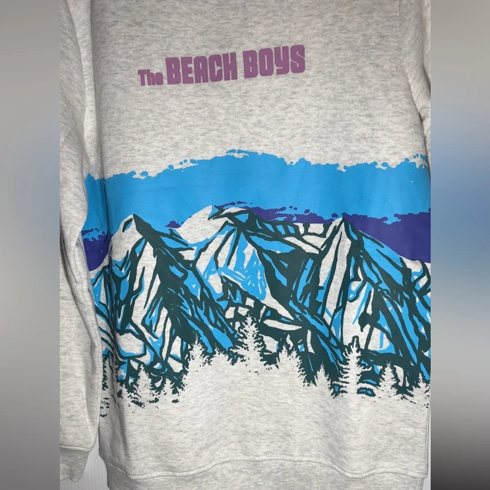 NWT Beach boys Gray Sweatshirt size extra small - Picture 2 of 4